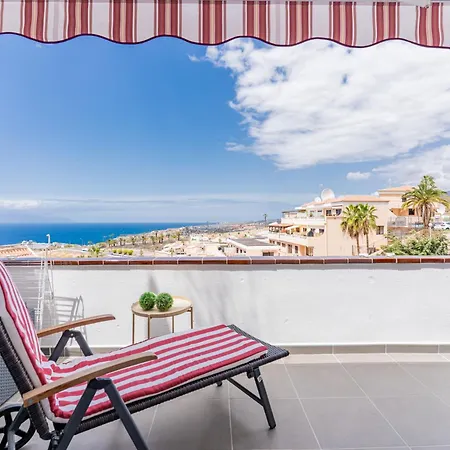 With Ocean Views & Pool In Colina Blanca, Costa Adeje (Tenerife)